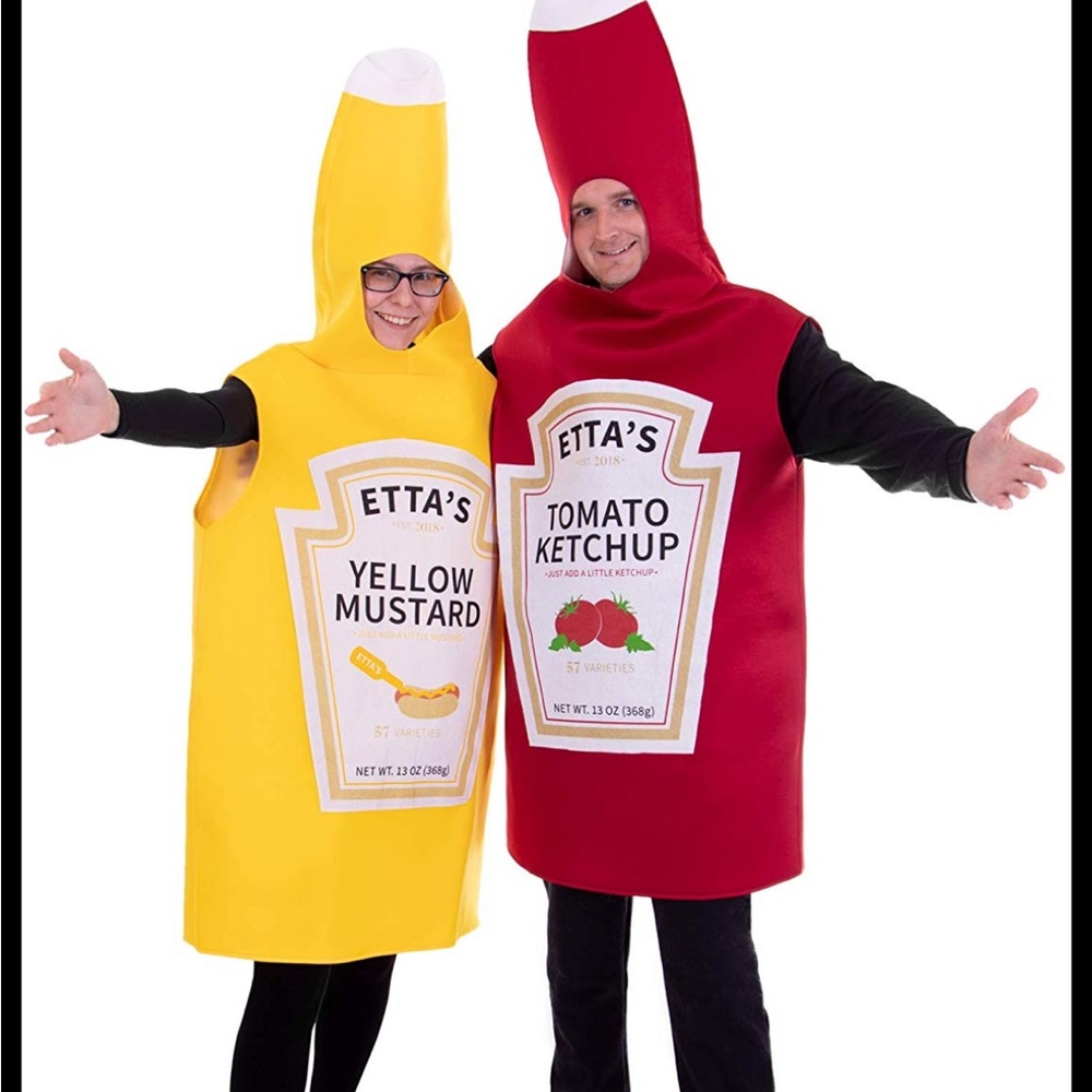 Ketchup & Mustard Halloween Couple’s Costume